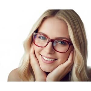 Valentino VA 3010 Women Eyeglasses Italy | Ruby Red Frame